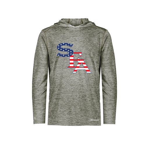 [FOLHCGGY-YS-LOGO2] Decker Youth Charge Hoodie (Youth S, Gray, Logo 2)