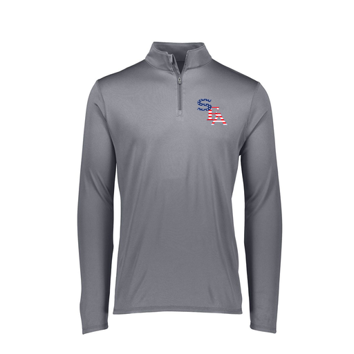 [FTLQFLGY-FAXS-LOGO2] Decker Women's Flex-Lite 1/4 Zip Shirt (Female Adult XS, Gray, Logo 2)
