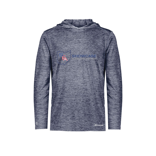 [FOLHCGNV-AS-LOGO3] Decker Men's Charge Hoodie (Adult S, Navy, Logo 3)