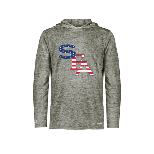 [FOLHCGGY-AS-LOGO2] Decker Men's Charge Hoodie (Adult S, Gray, Logo 2)