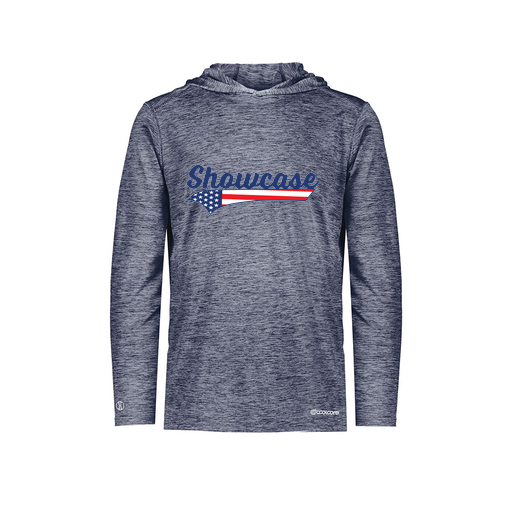 [FOLHCGNV-YS-LOGO1] Decker Youth Charge Hoodie (Youth S, Navy, Logo 1)